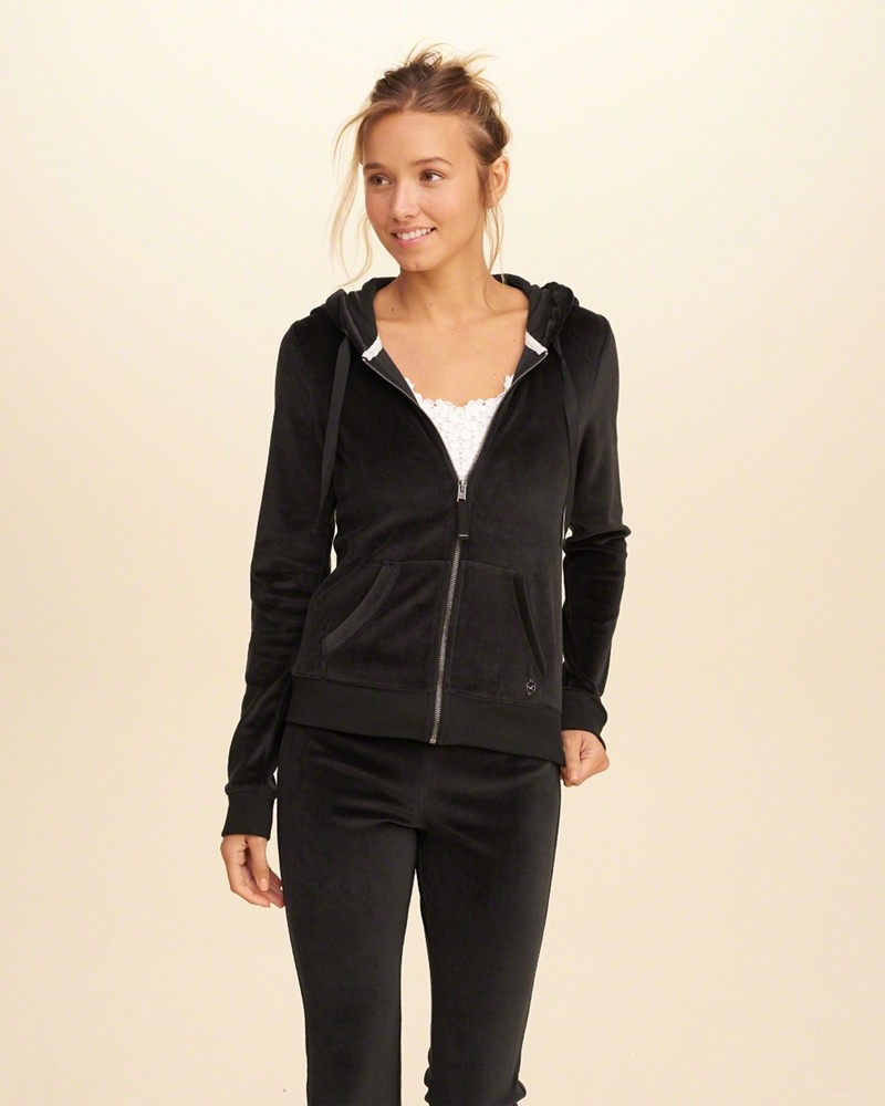 Hình Áo khoác nữ Hollister HCO-US-NK02 Velour Full Zip