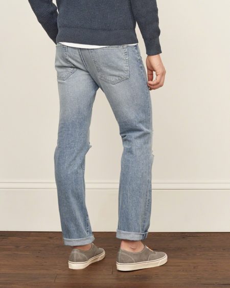Hình Quần Jean nam Abercrombie & Fitch AF-US-J11 Slim Straight Jeans