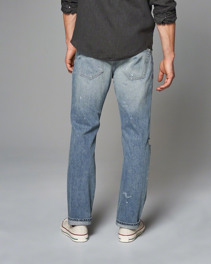 Hình Quần Jean nam Abercrombie & Fitch AF-US-J12 Slim Straight Jeans