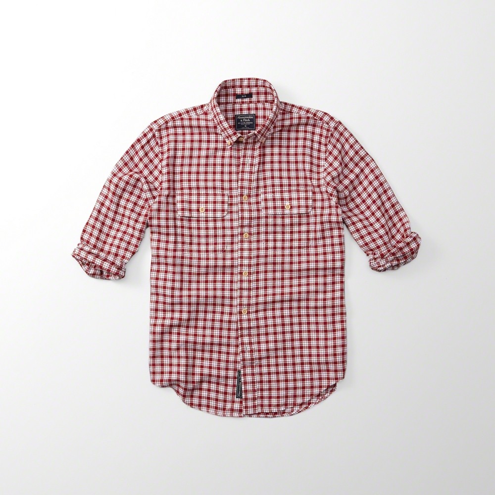 Hình Áo sơmi nam Abercrombie & Fitch AF-US-SM26 Cotton Linen Shirt