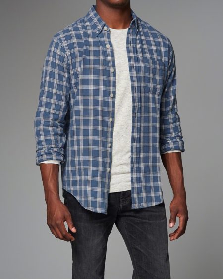 Hình Áo sơmi nam Abercrombie & Fitch AF-US-SM27 Plaid Shirt
