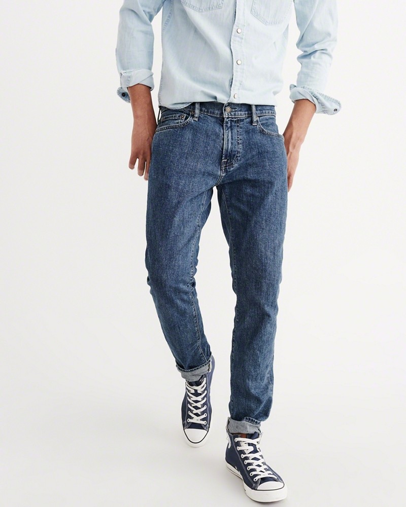 Hình Quần Jean nam Abercrombie & Fitch AF-US-J14 Skinny Jeans