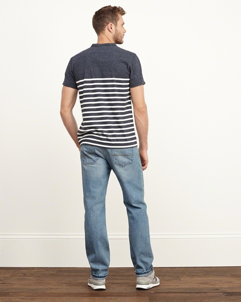 Hình Quần Jean nam Abercrombie & Fitch AF-US-J16 Slim Straight Jeans