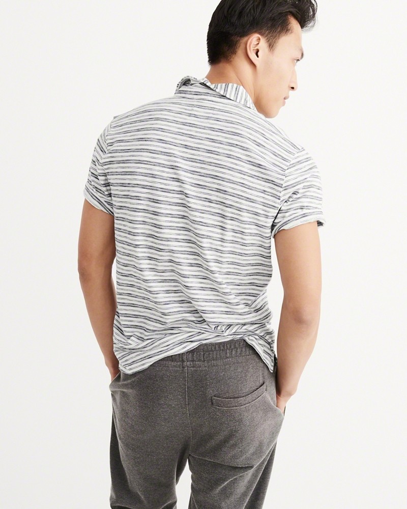 Hình Áo thun polo Abercrombie & Fitch AF-US-P10 Striped Jersey Polo