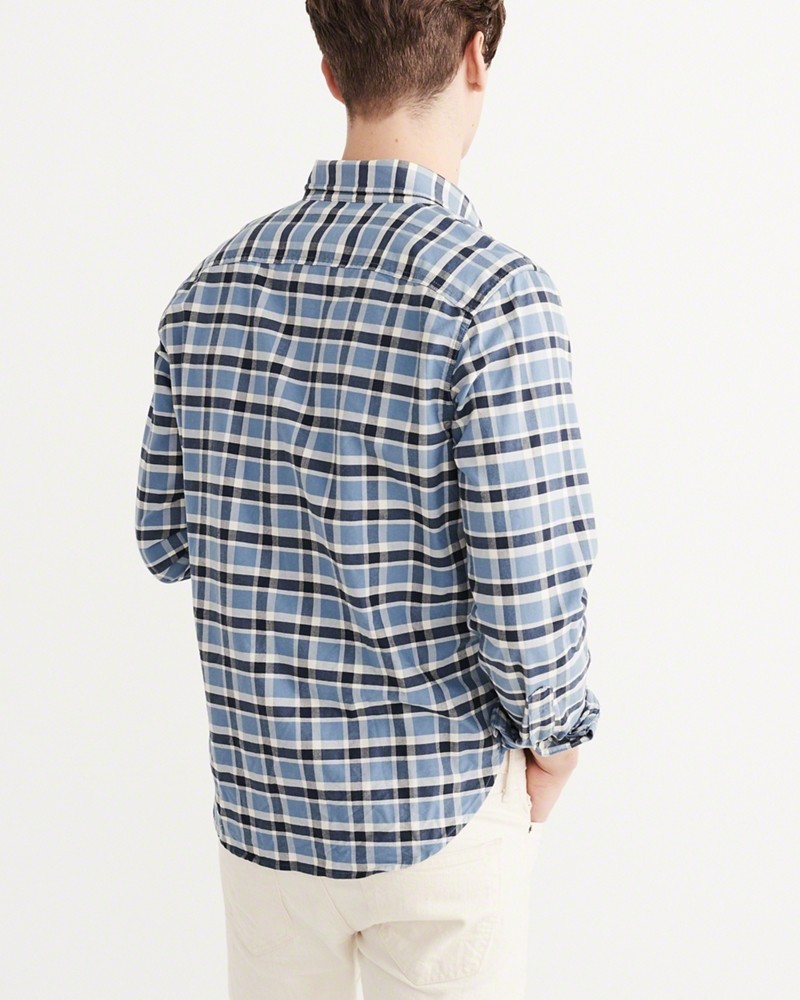 Hình Áo sơmi nam Abercrombie & Fitch AF-US-SM29 Patterned Oxford