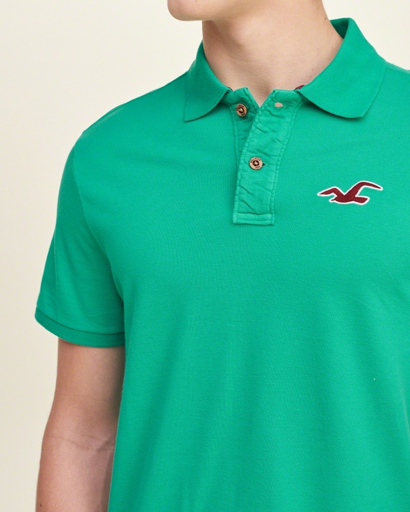 Hình Áo thun nam Hollister HCO-P105 Tipped Pique Polo