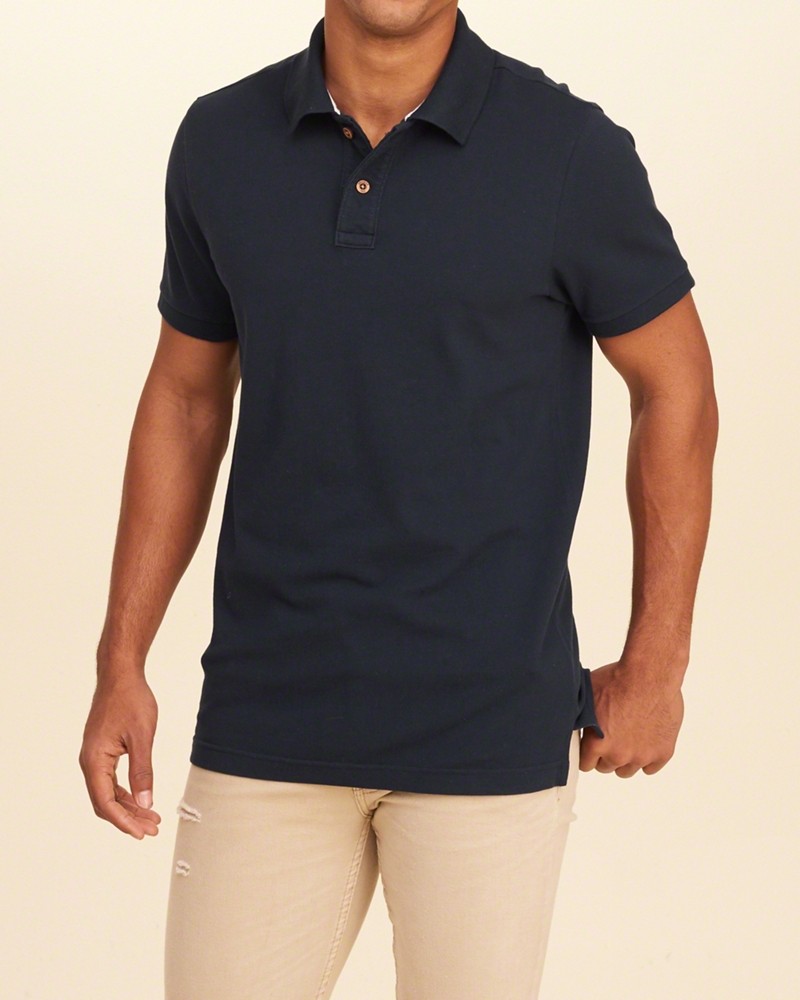 Hình Áo thun nam Hollister HCO-P107 Stretch Pique Polo