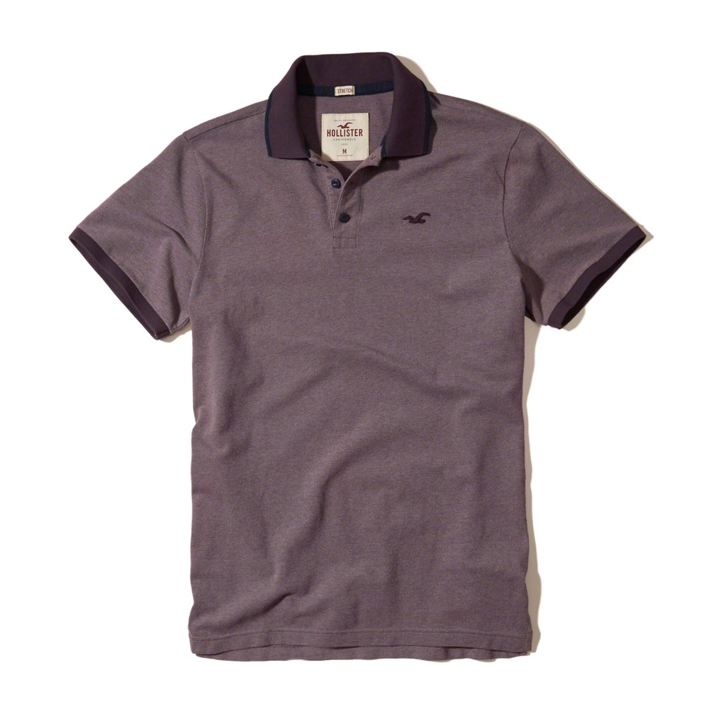 Hình Áo thun nam Hollister HCO-P79 Tipped Pique Polo