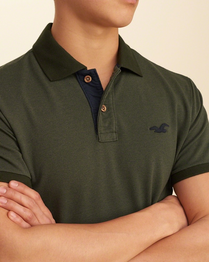 Hình Áo thun nam Hollister HCO-P90 Stretch Pique Icon