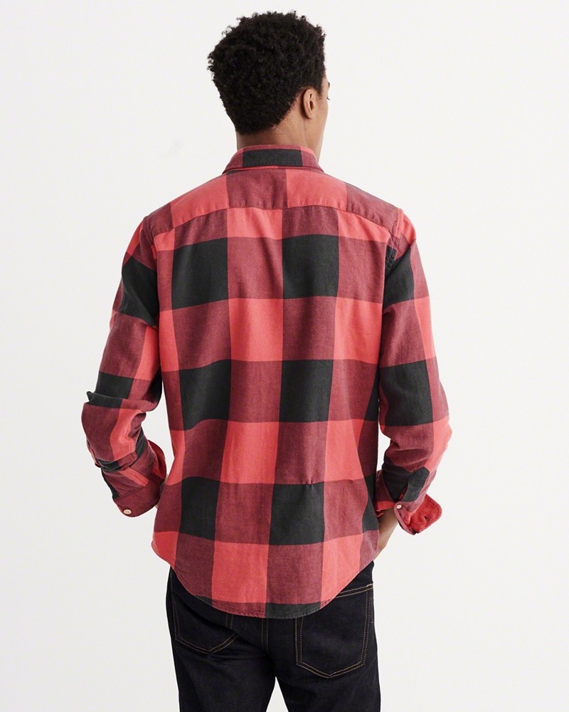 Hình Áo sơmi nam Abercrombie & Fitch AF-US-SM30 Washed Flannel Shirt