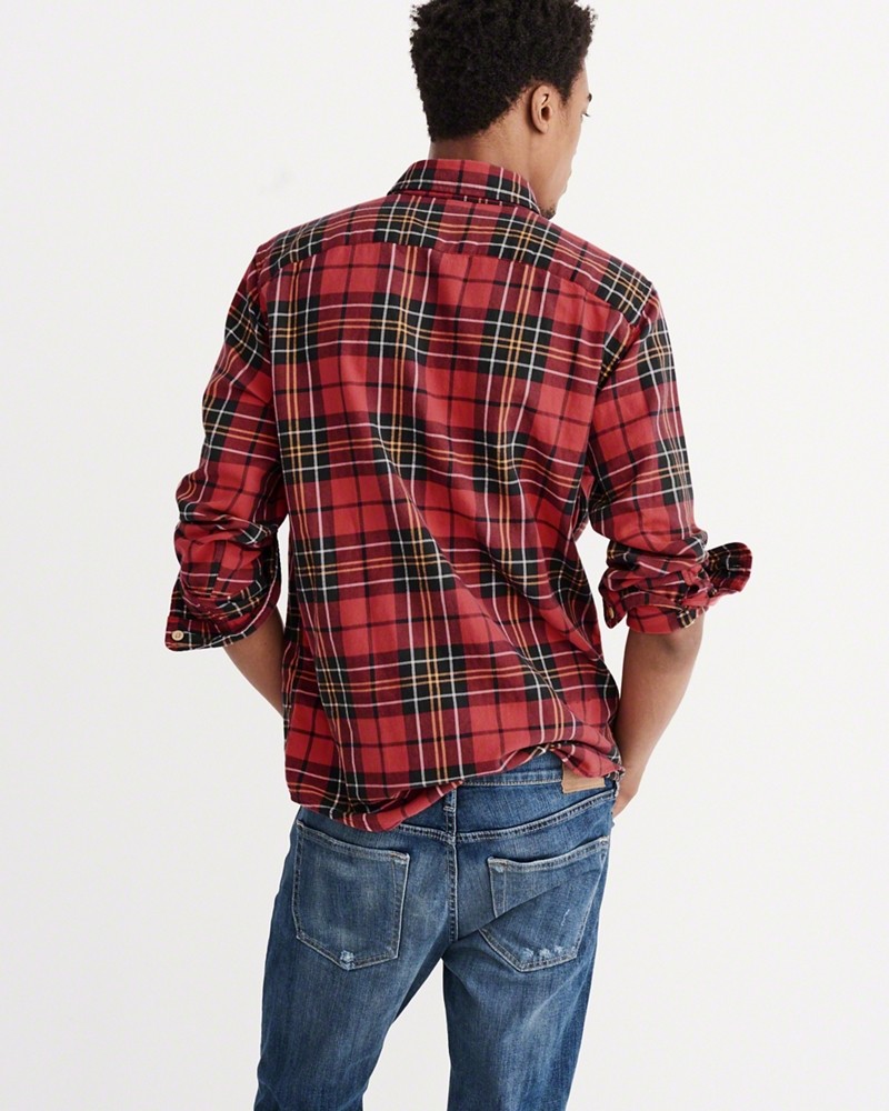 Hình Áo sơmi nam Abercrombie & Fitch AF-US-SM32 Relaxed Fit