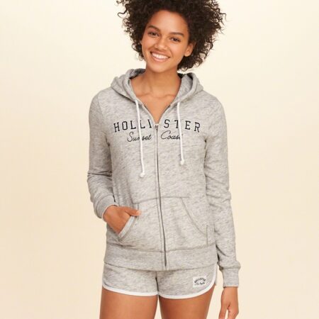 Hình Áo khoác nữ Hollister HCO-US-NK04 Logo Graphic Hoodie