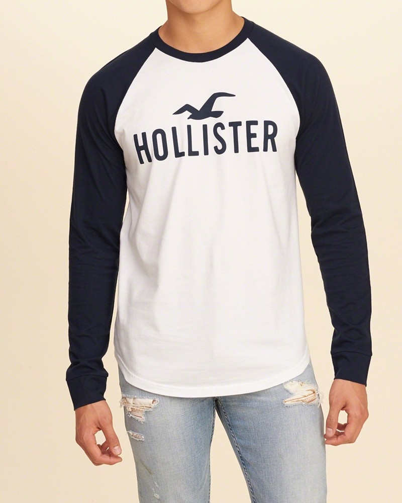 Hình Áo thun nam Hollister HCO-US-T05 Colorblock Raglan