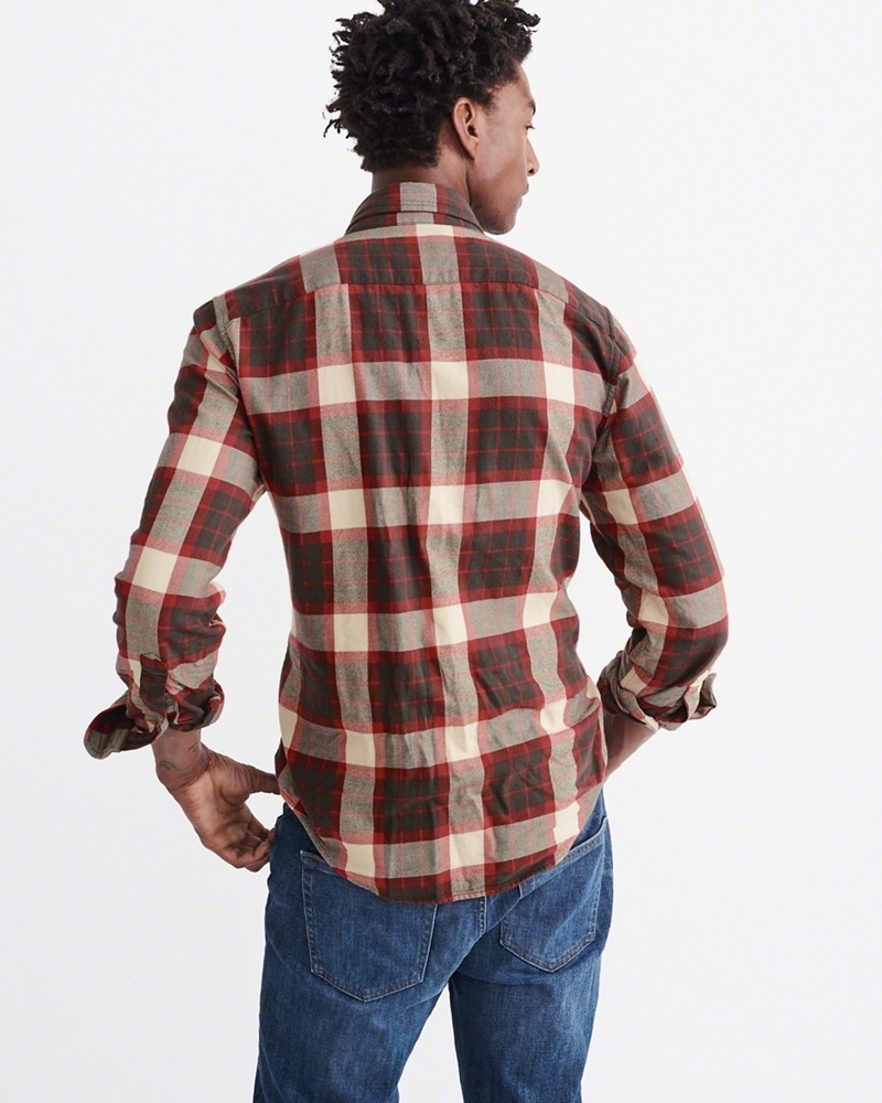 Hình Áo sơmi nam Abercrombie & Fitch AF-US-SM36 Washed Flannel