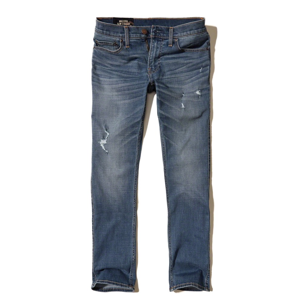 Hình Quần jean nam Hollister HCO-US-J08 Slim Straight Jeans