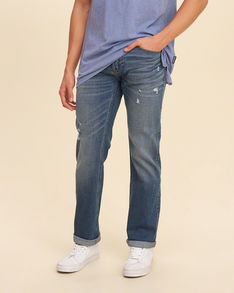 Hình Quần jean nam Hollister HCO-US-J08 Slim Straight Jeans