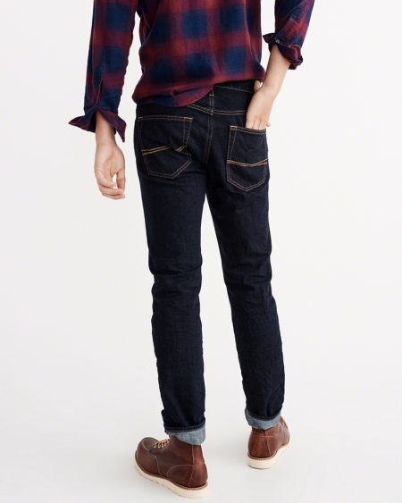 Hình Quần Jean nam Abercrombie & Fitch AF-US-J31 Slim Straight Jeans