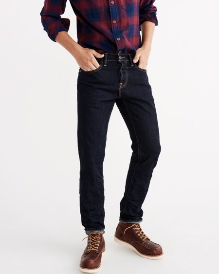 Hình Quần Jean nam Abercrombie & Fitch AF-US-J31 Slim Straight Jeans