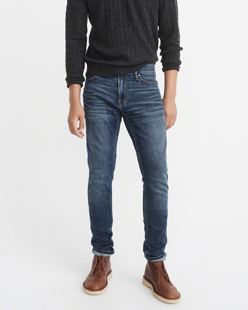 Hình Quần Jean nam Abercrombie & Fitch AF-US-J34 Super Slim Jeans