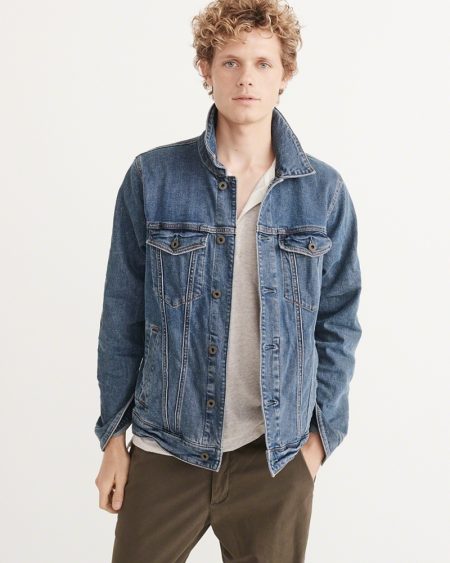 Hình Áo khoác nam Abercrombie & Fitch AF-US-K10 Denim Jacket