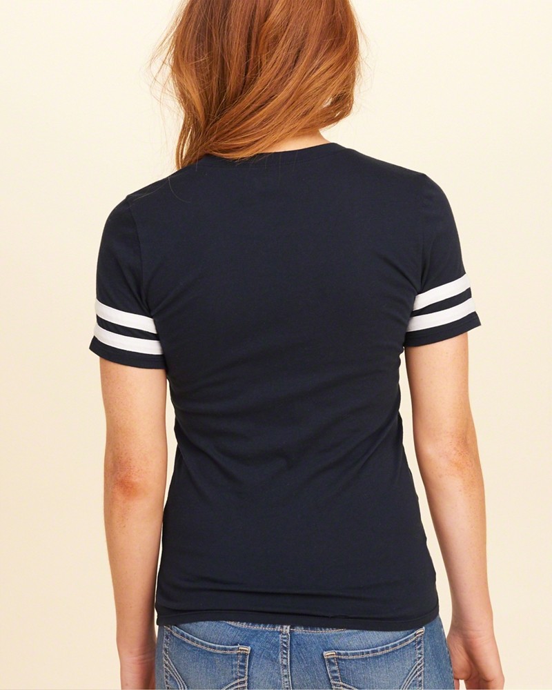 Hình Áo thun nữ Hollister HCO-US-NT01 Applique Logo