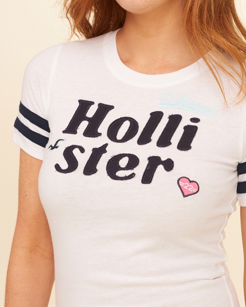 Hình Áo thun nữ Hollister HCO-US-NT06 Applique Logo