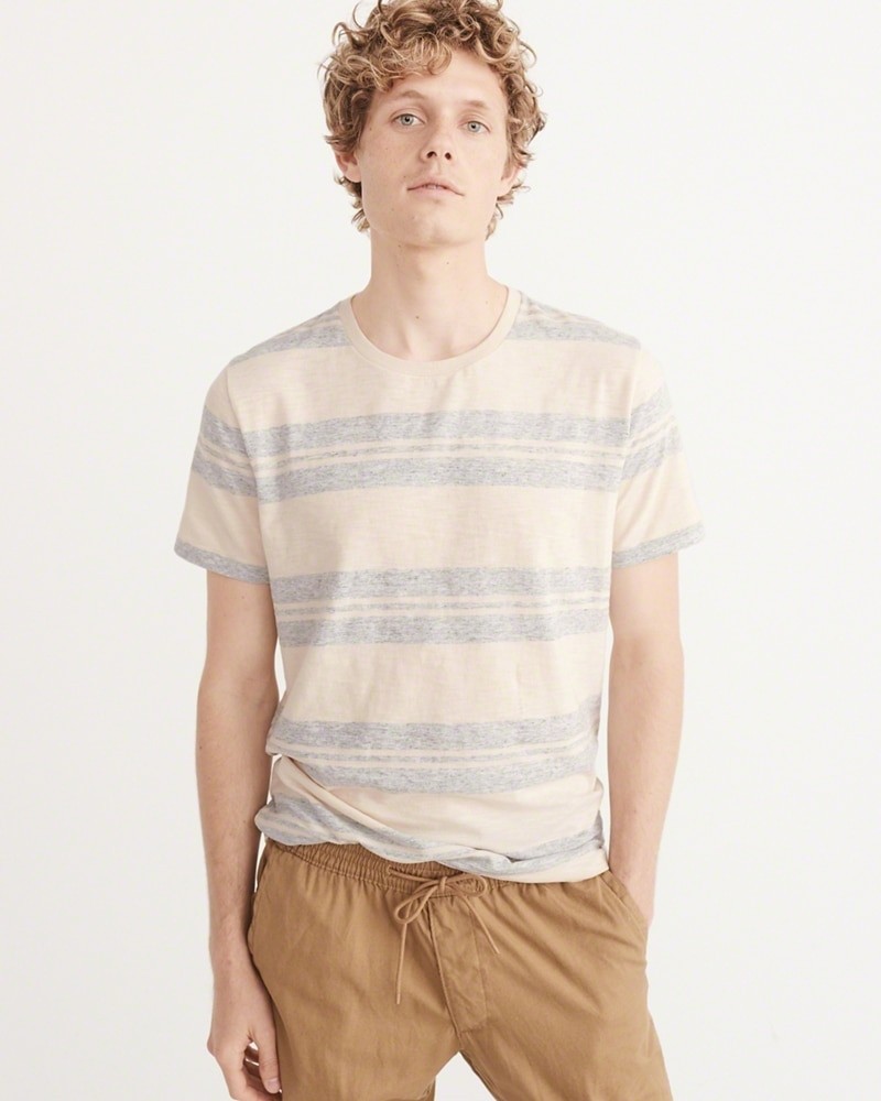 Hình Áo thun nam Abercrombie & Fitch AF-T202 SLUB TEE