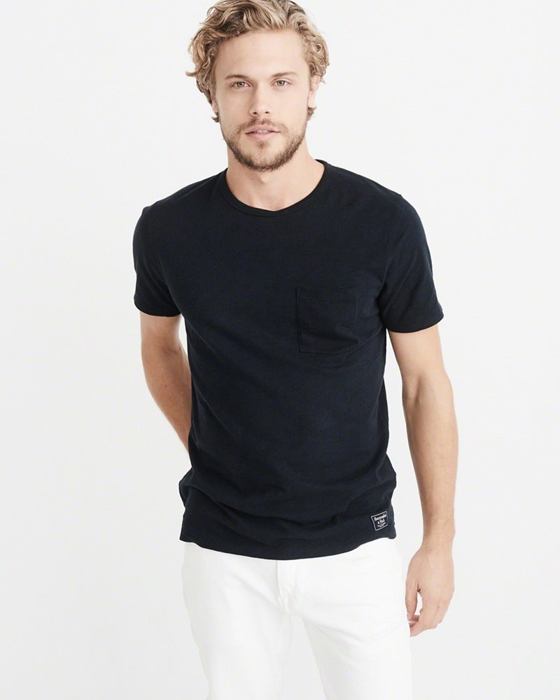 Hình Áo thun nam Abercrombie & Fitch AF-T206 Short-Sleeve Pocket Tee