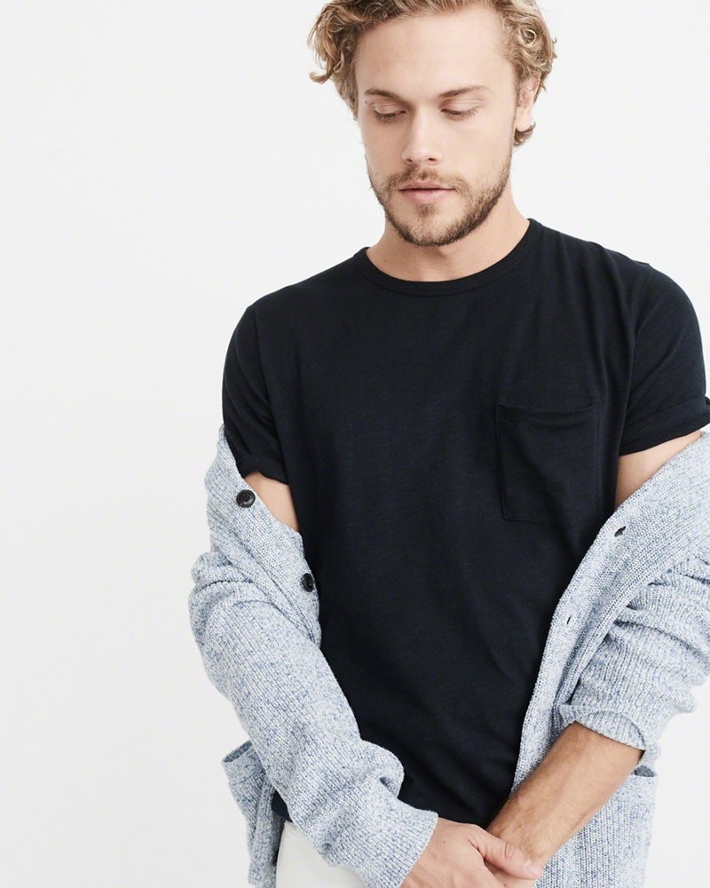 Hình Áo thun nam Abercrombie & Fitch AF-T206 Short-Sleeve Pocket Tee