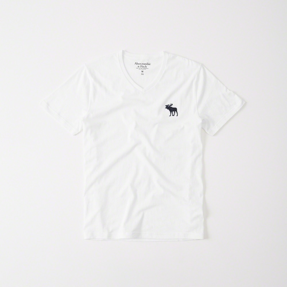 Hình Áo thun nam Abercrombie & Fitch AF-T207 BIG ICON V-NECK TEE
