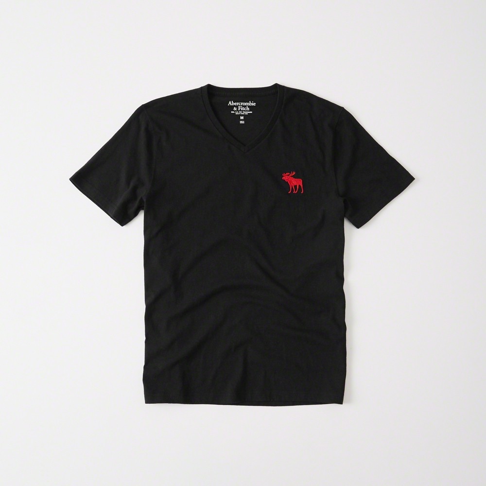 Hình Áo thun nam Abercrombie & Fitch AF-T208 BIG ICON V-NECK TEE