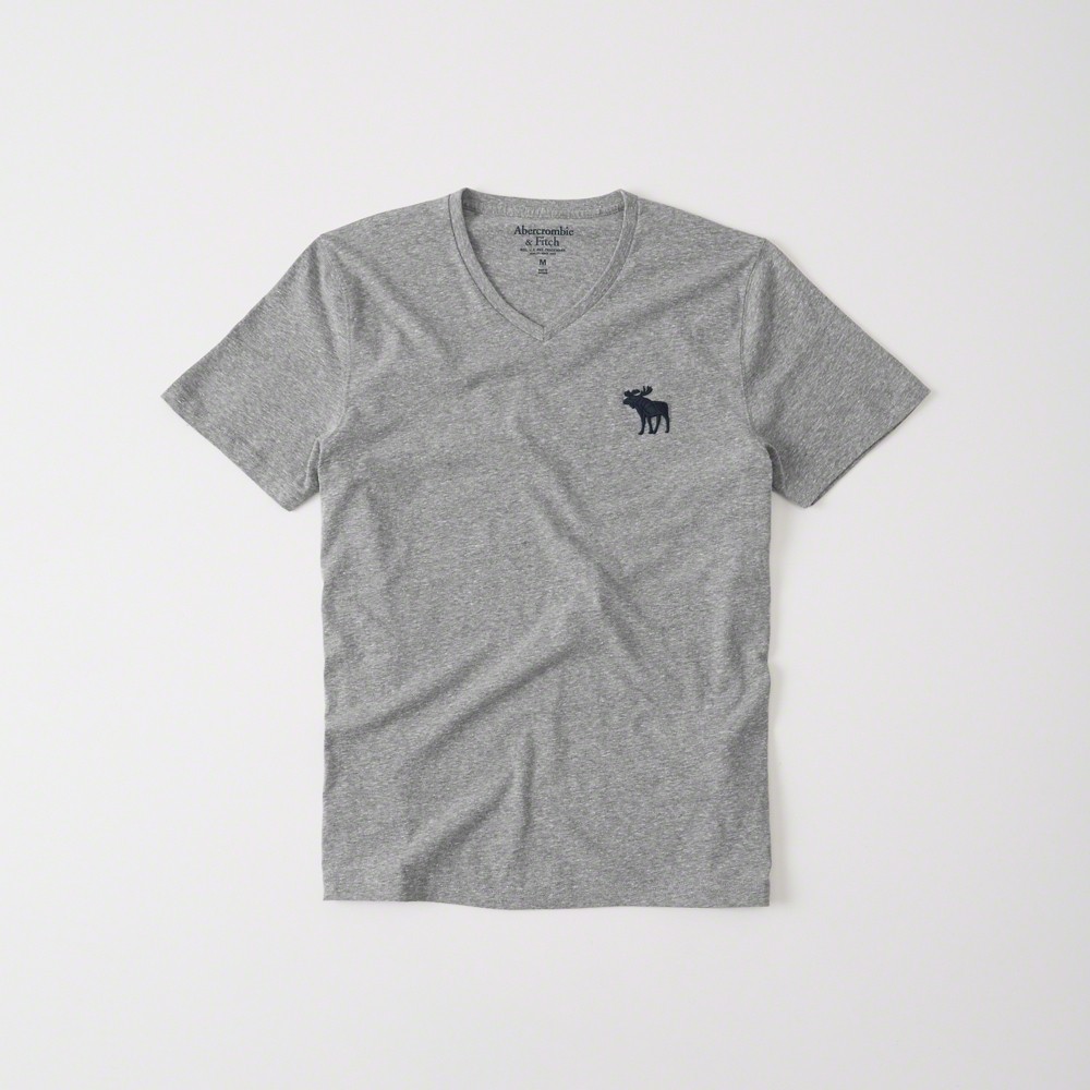 Hình Áo thun nam Abercrombie & Fitch AF-T209 BIG ICON V-NECK TEE