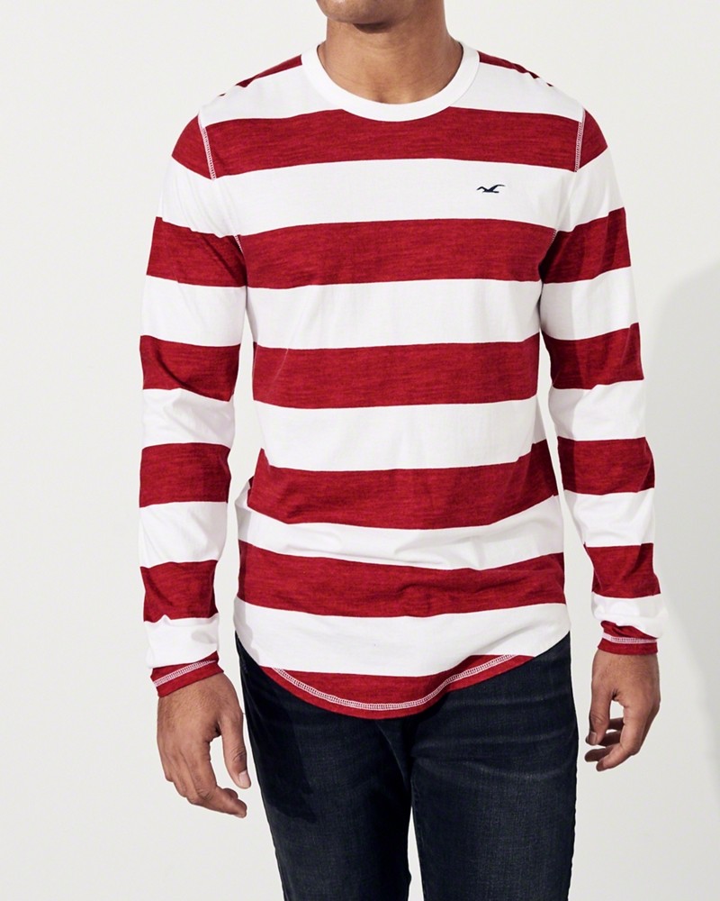 Hình Áo thun nam tay dài Hollister HCO-HL09 Crewneck T-Shirt