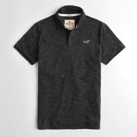 Hình Áo thun nam Hollister HCO-P125 Stretch Pique Icon Polo heather black