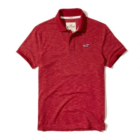 Hình Áo thun nam Hollister HCO-P134 Stretch Pique Icon Polo Heather Red