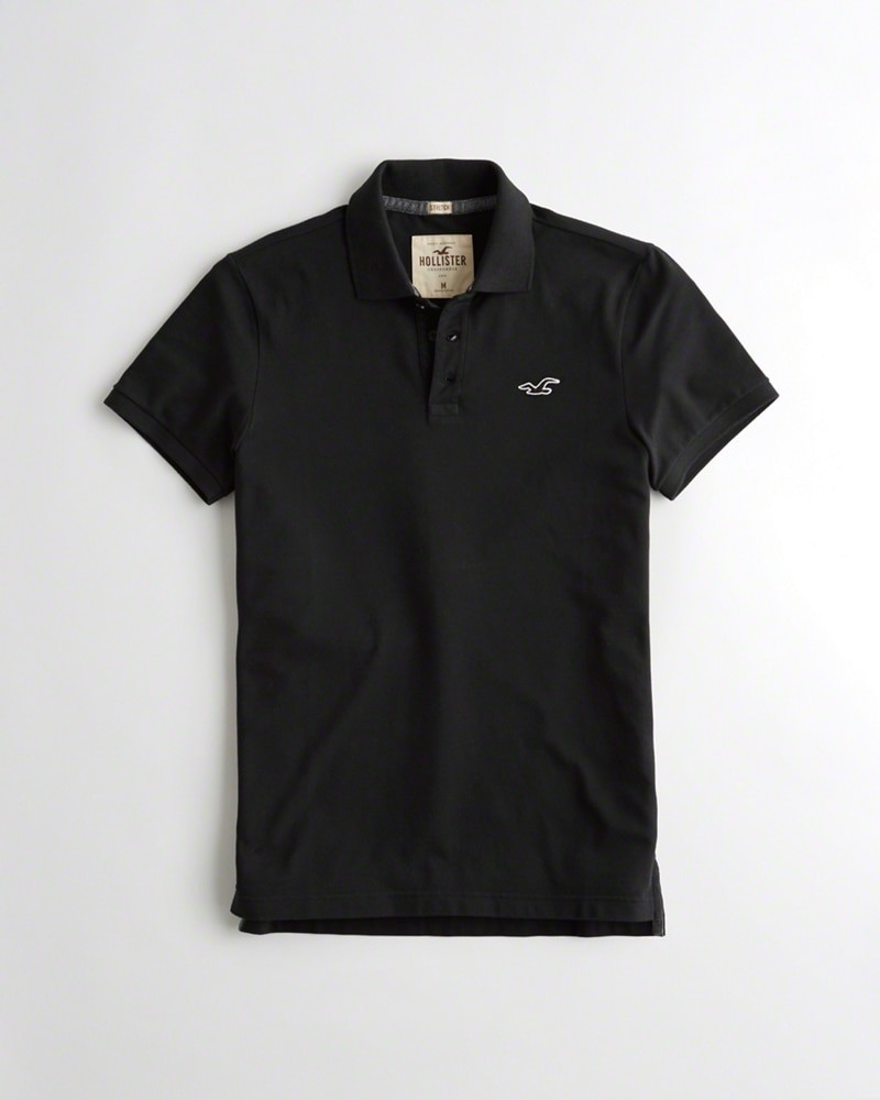 Hình Áo thun nam Hollister HCO-P140 Stretch Polo Black