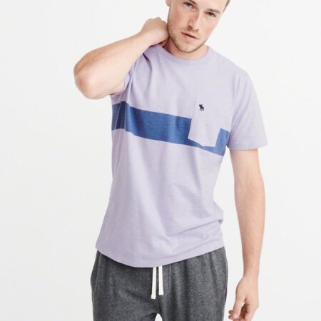 Hình Áo thun nam Abercrombie & Fitch AF-T212 STRIPE POCKET TEE