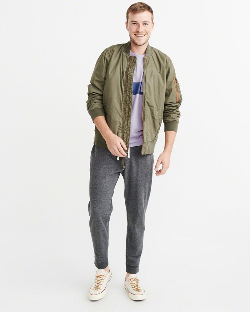 Hình Áo thun nam Abercrombie & Fitch AF-T212 STRIPE POCKET TEE