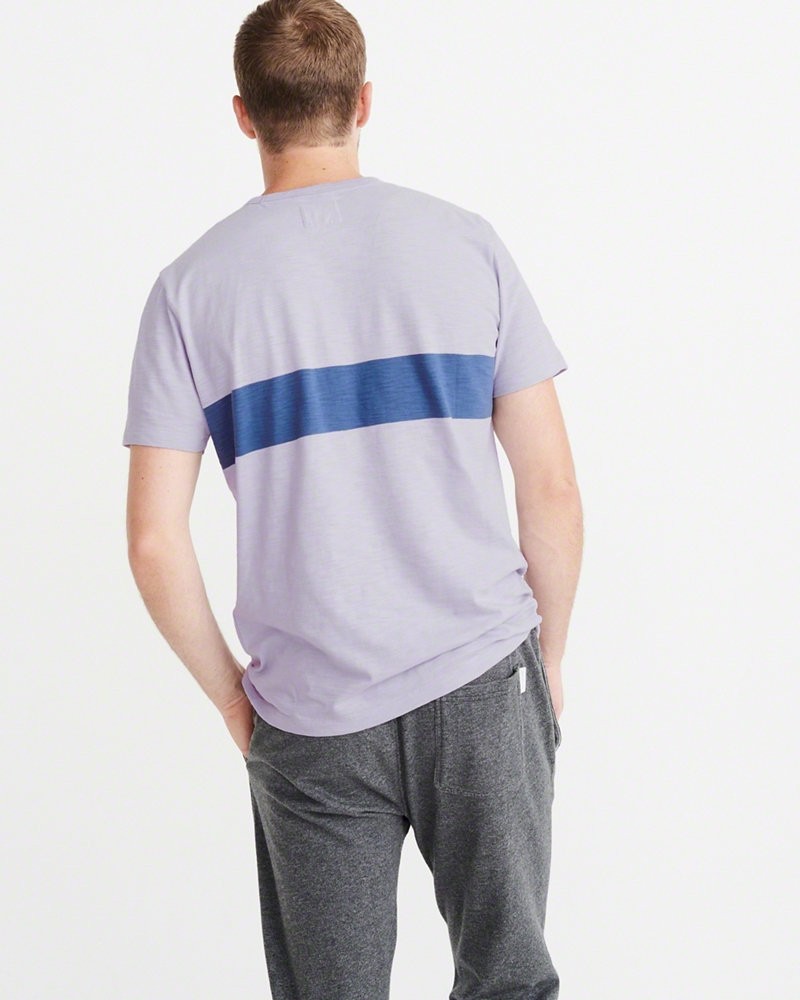 Hình Áo thun nam Abercrombie & Fitch AF-T212 STRIPE POCKET TEE