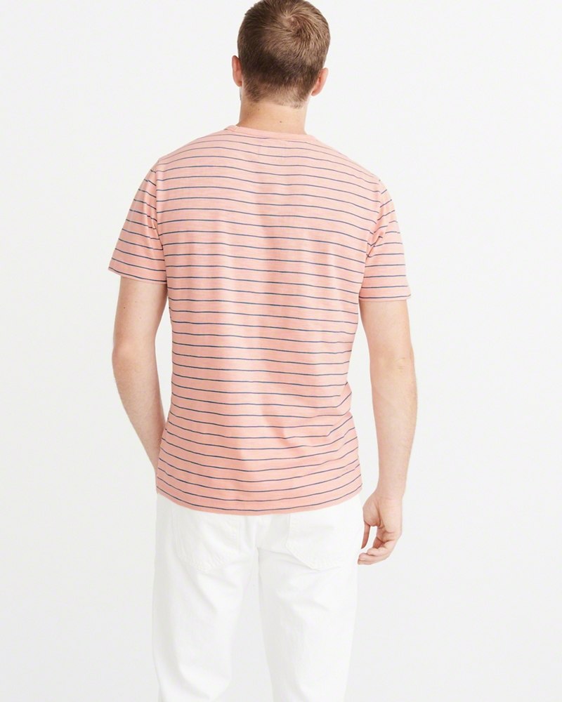Hình Áo thun nam Abercrombie & Fitch AF-T214 STRIPE POCKET TEE