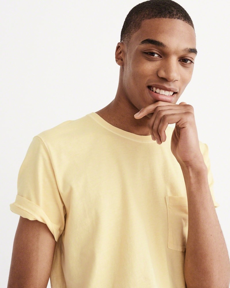 Hình Áo thun nam Abercrombie & Fitch AF-T216 Garment Dye Crew Tee