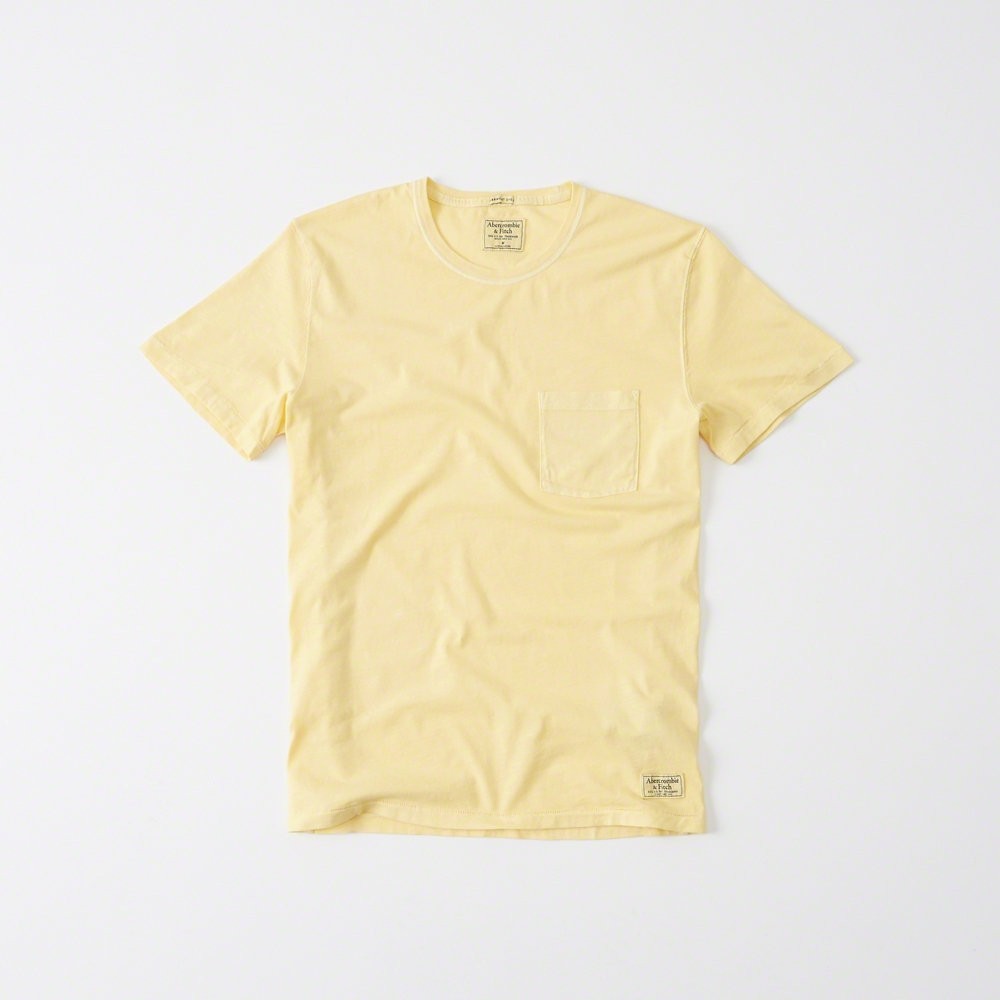 Hình Áo thun nam Abercrombie & Fitch AF-T216 Garment Dye Crew Tee