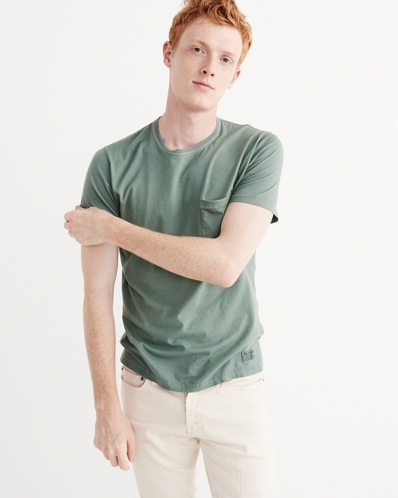 Hình Áo thun nam Abercrombie & Fitch AF-T217 Garment Dye Crew Tee