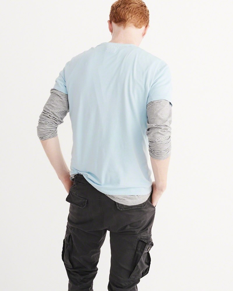 Hình Áo thun nam Abercrombie & Fitch AF-T219 Garment Dye Crew Tee