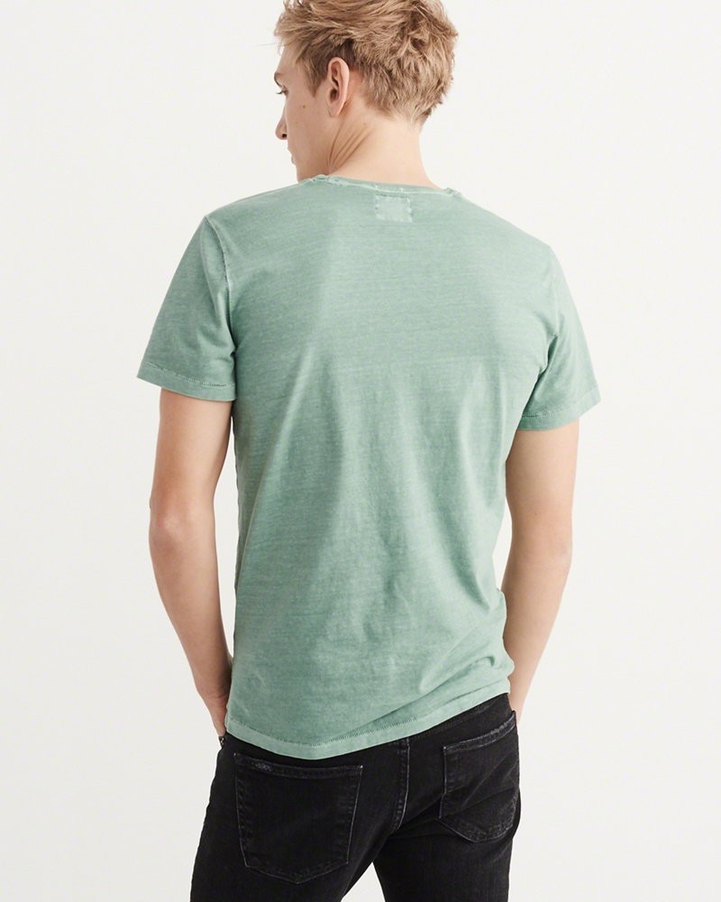 Hình Áo thun nam Abercrombie & Fitch AF-T220 Garment Dye Crew Tee