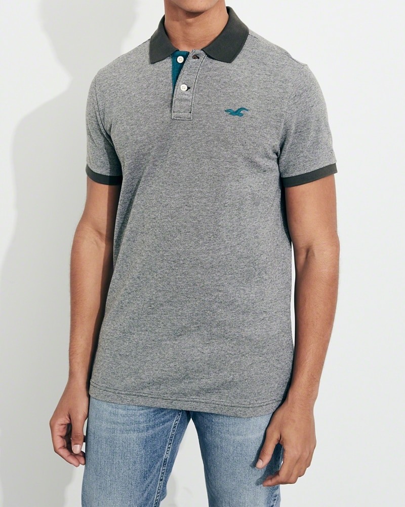 Hình Áo thun nam cổ bẻ Hollister HCO-P149 Stretch Pique Polo