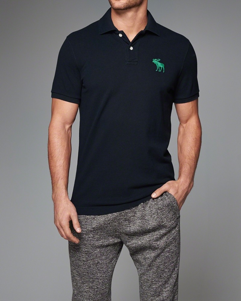 Hình Áo thun polo Abercrombie & Fitch Big Icon Polo AF-P113