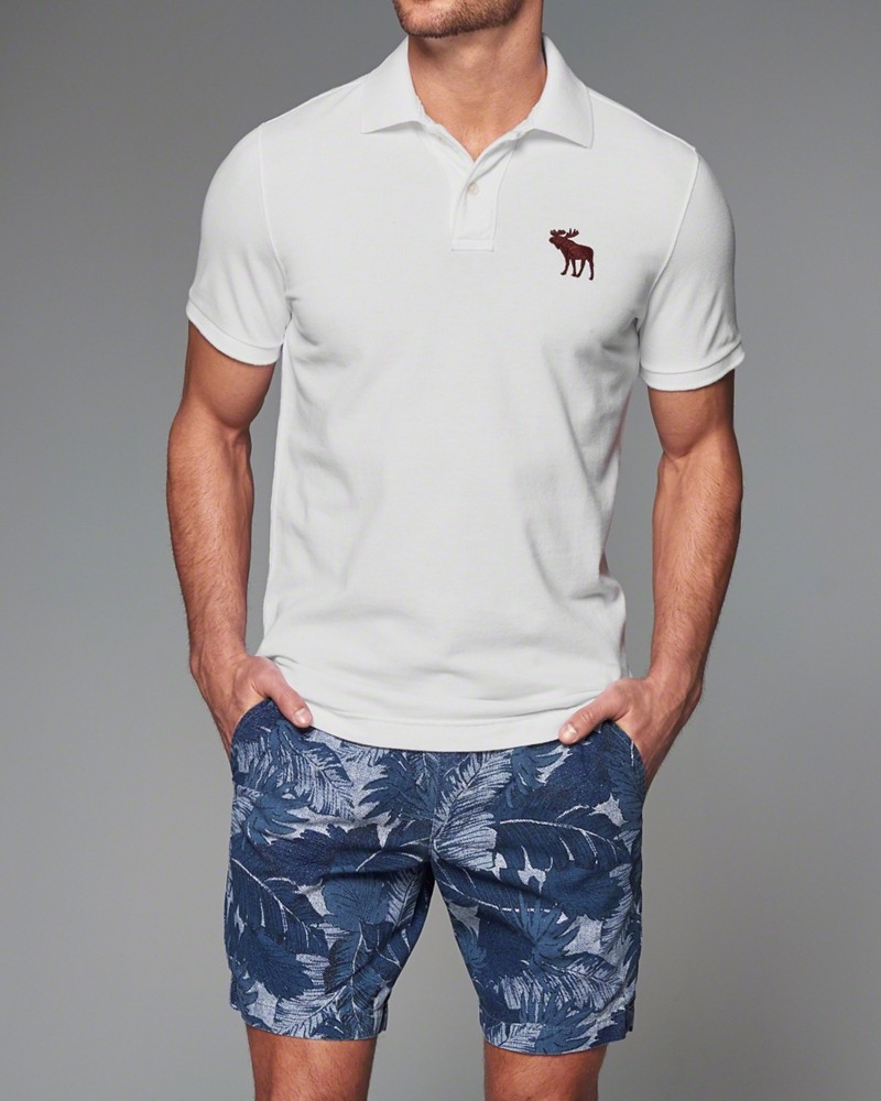 Hình Áo thun polo Abercrombie & Fitch Big Icon Polo AF-P116