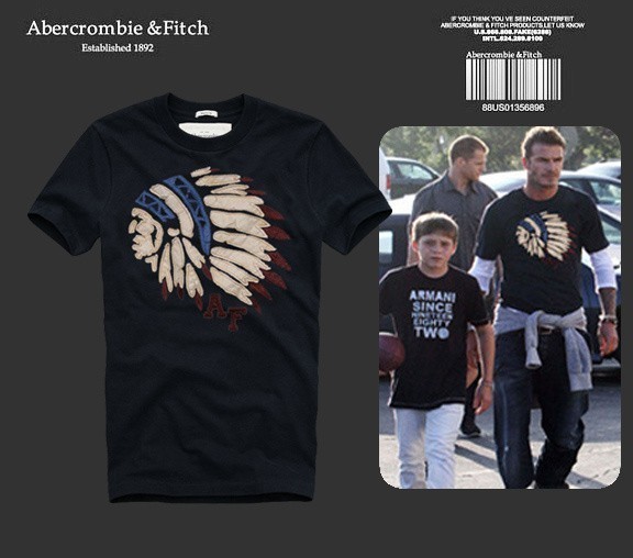 Hình Áo thun nam Abercrombie & Fitch thổ dân Mohawk AF-T226
