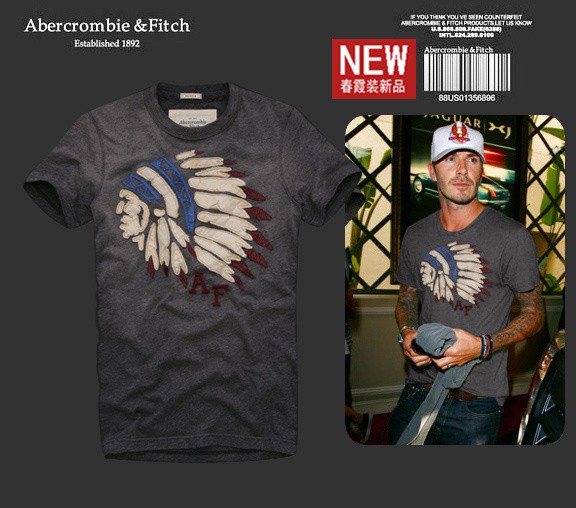Hình Áo thun nam Abercrombie & Fitch thổ dân Mohawk AF-T227